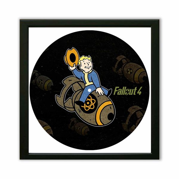 Vinyl Record Decor in a Wooden Frame Fallout 14" UF-Frame-Fallout-2 photo