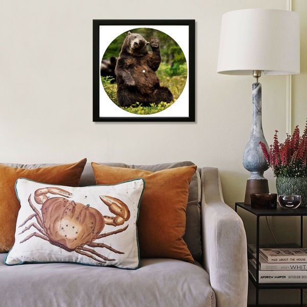 Vinyl Record Decor in a Wooden Frame BEAR 14" 73-4-1 photo