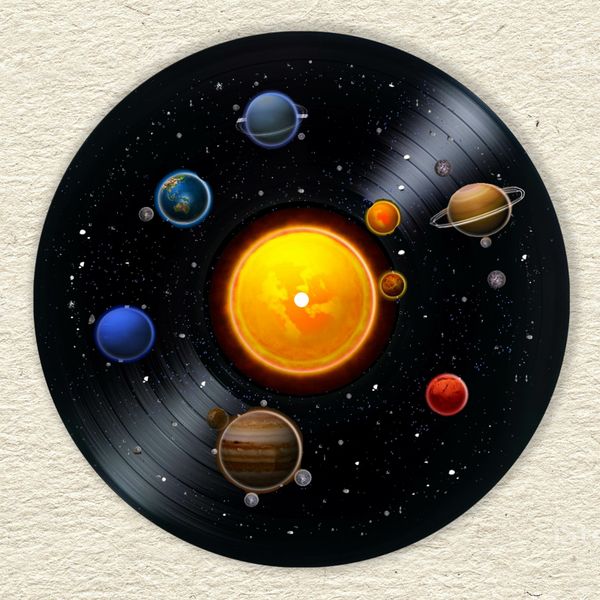 Vinyl Record Decor Planets 12" UF-Decor-Planets-1 photo