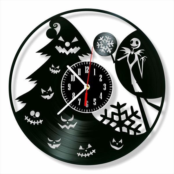 Wall Vinyl Record Clock Nightmare Before Christmas 12" Vinyl-Clock-Nightmare Before Christmas-14 photo