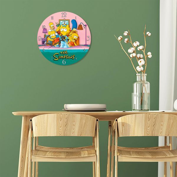 Настінний вініловий годинник Сімпсони, діаметр 30см UF-Clock-C-The Simpsons-1 фото