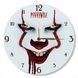 Настінний вініловий годинник Воно, діаметр 30см UF-Clock-M-Pennywise-1 фото 1