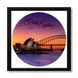 Vinyl Record Decor in a Wooden Frame Sydney 14" 10-4-1 photo 1