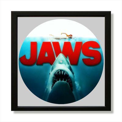 Vinyl Record Decor in a Wooden Frame Jaws 14" 743-4-1 photo