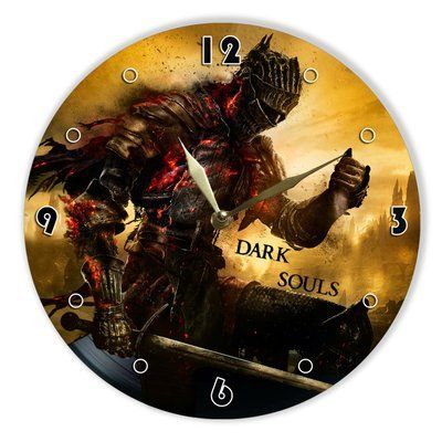 Настінний вініловий годинник Dark Souls, діаметр 30см UF-Clock-Dark Souls-2 фото