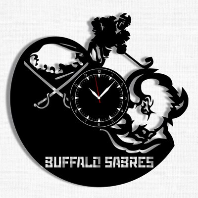 Wall Vinyl Record Clock Buffalo Sabres 12" Vinyl-Clock-Buffalo Sabres-1 photo