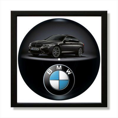 Vinyl Record Decor in a Wooden Frame BMW 14" 222-4-1 photo