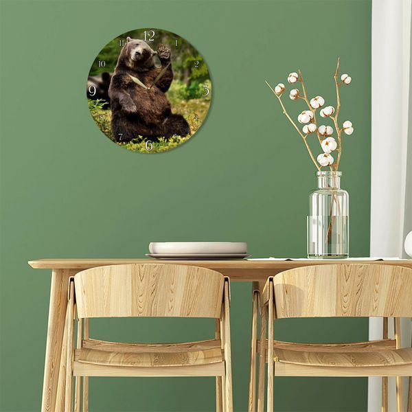 Wall Vinyl Record Clock BEAR 12" 73-2-1 photo