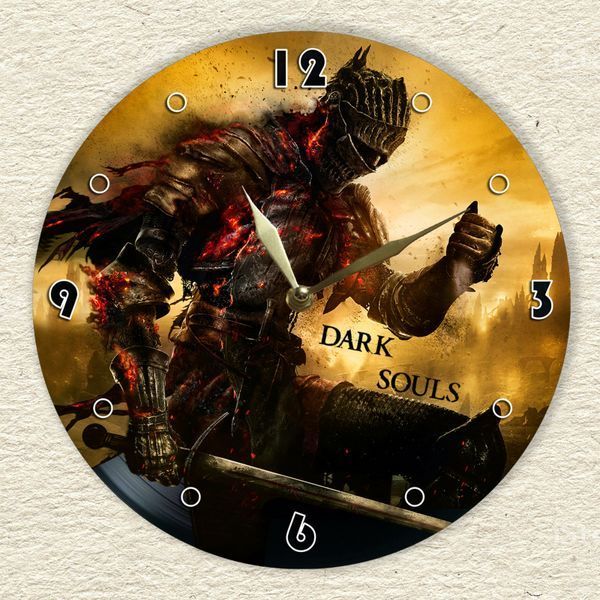 Настінний вініловий годинник Dark Souls, діаметр 30см UF-Clock-Dark Souls-2 фото