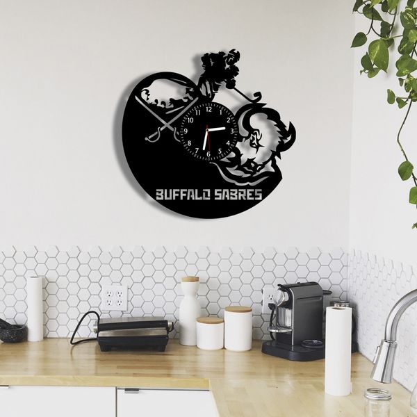 Wall Vinyl Record Clock Buffalo Sabres 12" Vinyl-Clock-Buffalo Sabres-1 photo