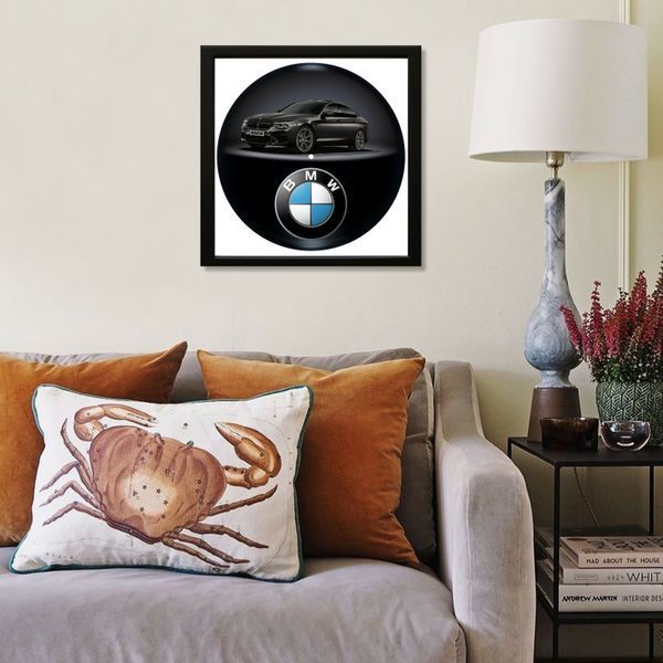 Vinyl Record Decor in a Wooden Frame BMW 14" 222-4-1 photo