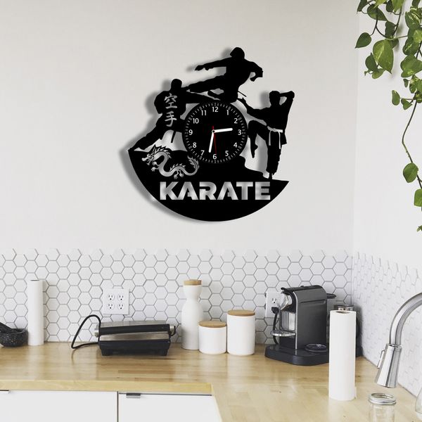 Wall Vinyl Record Clock Кarate 12" Vinyl-Clock-Кarate-1 photo