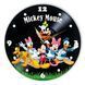 Настінний вініловий годинник Міккі Маус, діаметр 30см UF-Clock-C-Mickey Mouse-1 фото 1