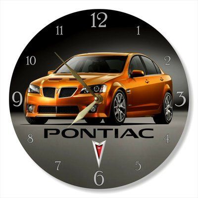 Настінний вініловий годинник Pontiac G8, діаметр 30см UF-Clock-Pontiac G8-1 фото