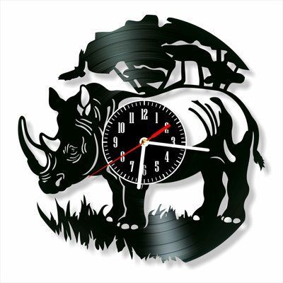 Wall Vinyl Record Clock Rhino 12" 84-1-1 photo
