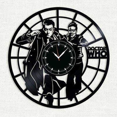 Настінний вініловий годинник Доктор Хто, діаметр 30см Vinyl-Clock-M-Doctor Who-5 фото