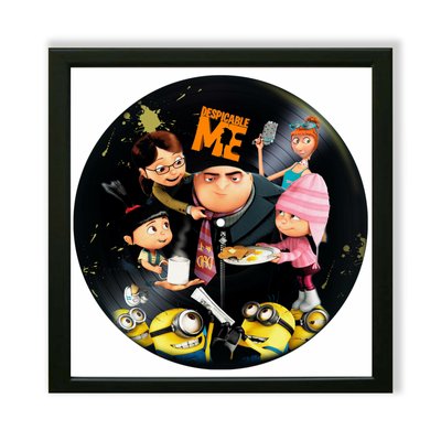 Vinyl Record Decor in a Wooden Frame Despicable Me 14" UF-Frame-C-Despicable Me-1 photo