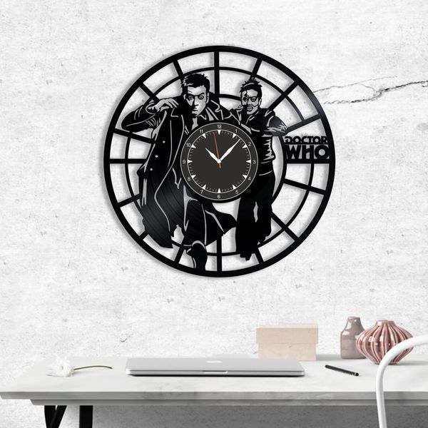 Настінний вініловий годинник Доктор Хто, діаметр 30см Vinyl-Clock-M-Doctor Who-5 фото