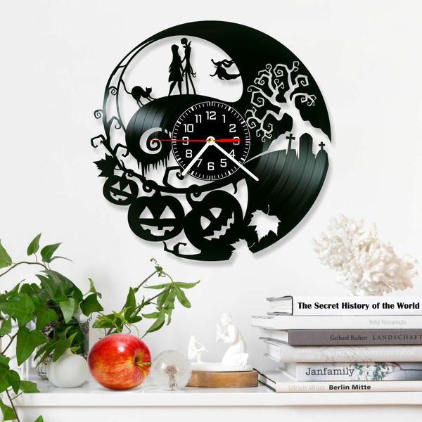 Wall Vinyl Record Clock Nightmare Before Christmas 12" Vinyl-Clock-Nightmare Before Christmas-1 photo