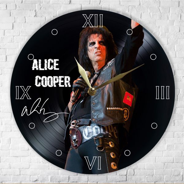 Wall Vinyl Record Clock Alice Cooper 12" UF-Clock-Alice Cooper-1 photo