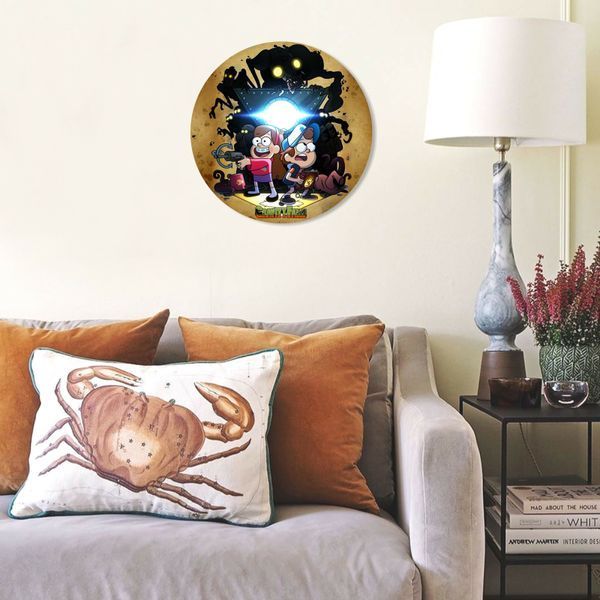 Настінний вініловий декор Таємниці Ґравіті Фолз, діаметр 30см 933-3-1 фото