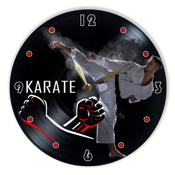 Wall Vinyl Record Clock Кarate 12" UF-Clock-Кarate-1 photo