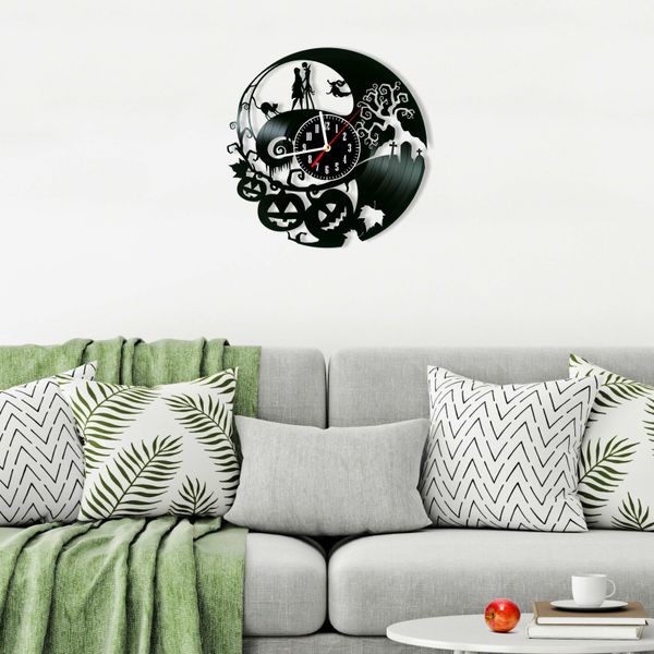 Wall Vinyl Record Clock Nightmare Before Christmas 12" Vinyl-Clock-Nightmare Before Christmas-1 photo