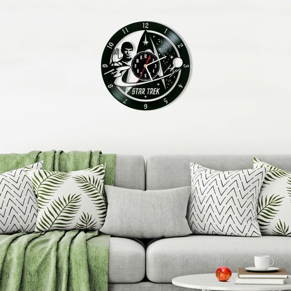 Wall Vinyl Record Clock Star Trek 12" Vinyl-Clock-M-Star Trek-4 photo