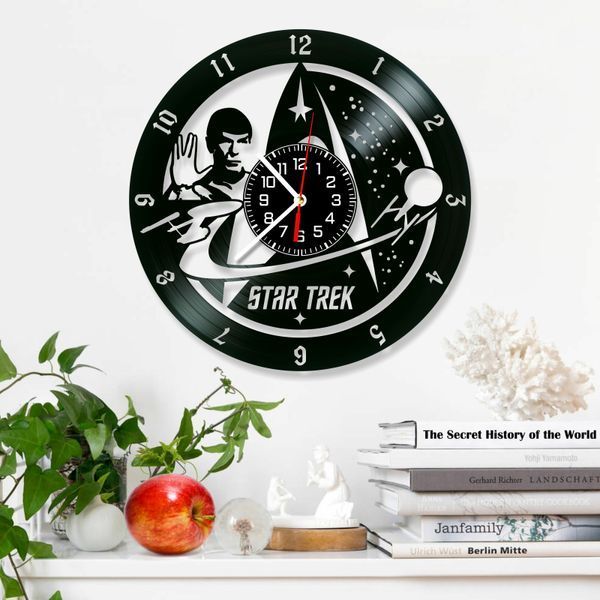 Wall Vinyl Record Clock Star Trek 12" Vinyl-Clock-M-Star Trek-4 photo