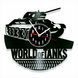 Настінний вініловий годинник World of Tanks, діаметр 30см Vinyl-Clock-World of Tanks-1 фото 1