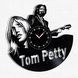 Настінний вініловий годинник Том Петті, діаметр 30см Vinyl-Clock-Tom Petty-2 фото 1