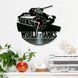 Настінний вініловий годинник World of Tanks, діаметр 30см Vinyl-Clock-World of Tanks-1 фото 2
