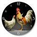 Wall Vinyl Record Clock Chickens 12" 74-2-1 photo 1