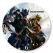 Настінний вініловий годинник Трансформери, діаметр 30см UF-Clock-M-Transformers-2 фото 1