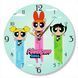 Настінний вініловий годинник Суперкрихітки&nbsp;, діаметр 30см UF-Clock-C-The Powerpuff Girls-2 фото