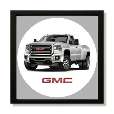 Vinyl Record Decor in a Wooden Frame GMC 14" 225-4-1 photo