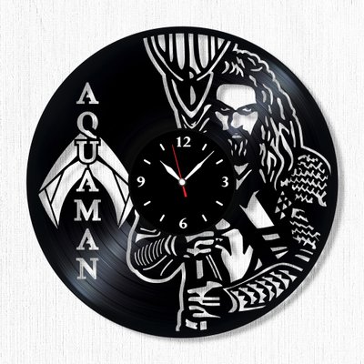 Wall Vinyl Record Clock Aquaman 12" Vinyl-Clock-Aquaman-1 photo