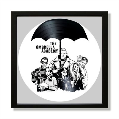 Vinyl Record Decor in a Wooden Frame Umbrella Academy 14" UF-Frame-Umbrella Academy-2 photo