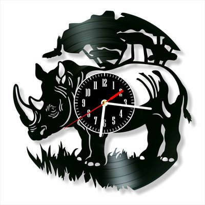 Wall Vinyl Record Clock Rhino 12" Vinyl-Clock-Rhino-2 photo