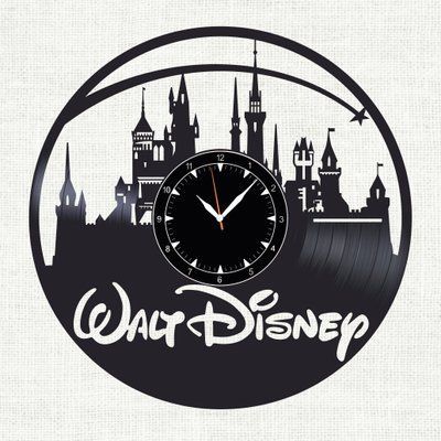 Настінний вініловий годинник Дісней, діаметр 30см Vinyl-Clock-C-Disney-4 фото