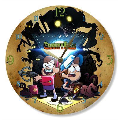 Настінний вініловий годинник Таємниці Ґравіті Фолз, діаметр 30см UF-Clock-C-Gravity Falls-2 фото