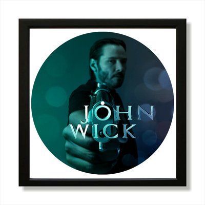 Vinyl Record Decor in a Wooden Frame John Wick 14" 744-4-1 photo