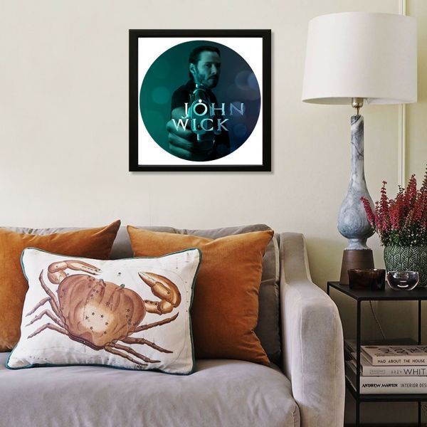 Vinyl Record Decor in a Wooden Frame John Wick 14" 744-4-1 photo