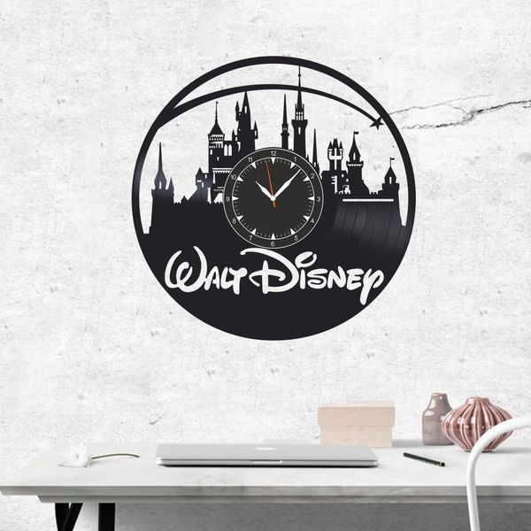 Настінний вініловий годинник Дісней, діаметр 30см Vinyl-Clock-C-Disney-4 фото