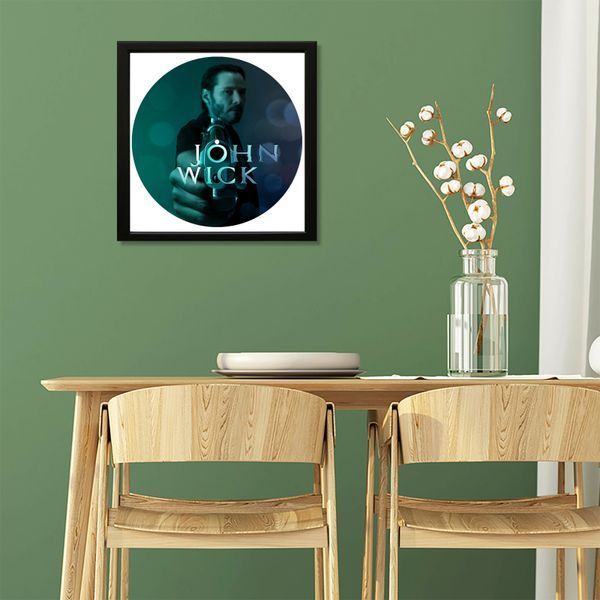 Vinyl Record Decor in a Wooden Frame John Wick 14" 744-4-1 photo