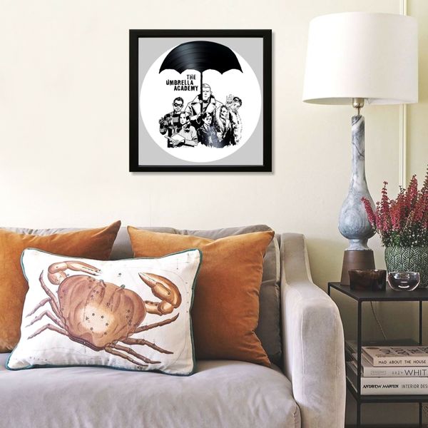 Vinyl Record Decor in a Wooden Frame Umbrella Academy 14" UF-Frame-Umbrella Academy-2 photo