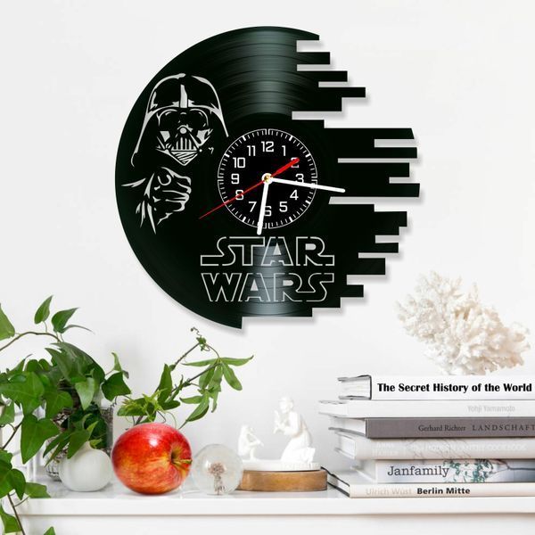 Wall Vinyl Record Clock Star Wars 12" 143-1-22 photo