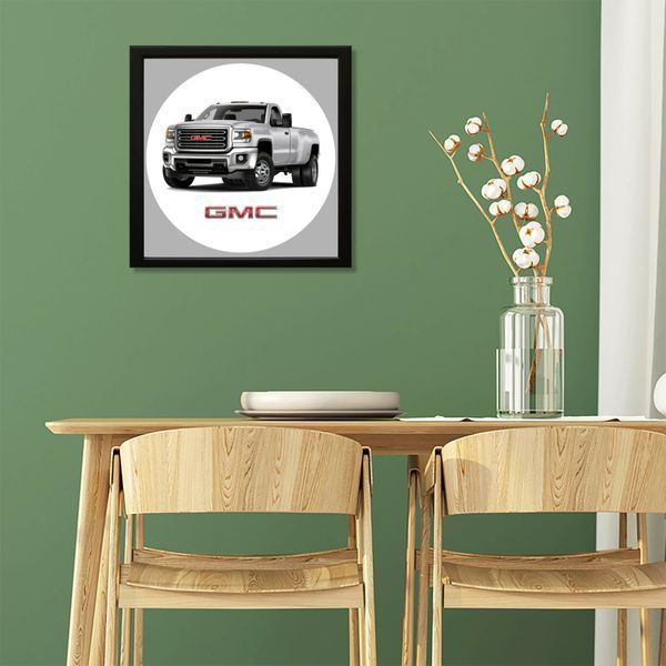 Vinyl Record Decor in a Wooden Frame GMC 14" 225-4-1 photo