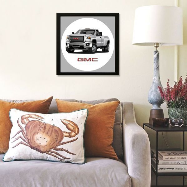 Vinyl Record Decor in a Wooden Frame GMC 14" 225-4-1 photo