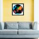 Vinyl Record Decor in a Wooden Frame Continents 14" UF-Frame-Continents-3 photo 2